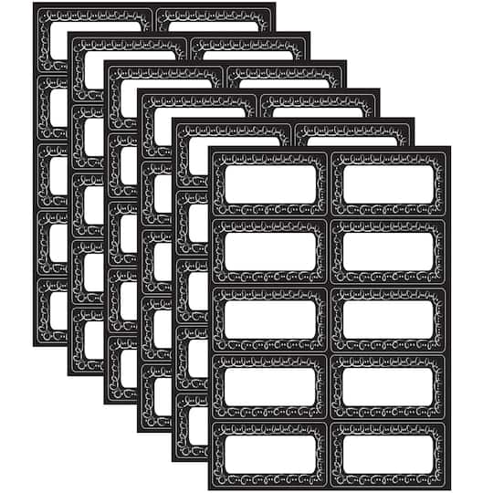 Ashley Productions® Die-Cut Magnetic Chalk Loop Labels 6 Packs of 10